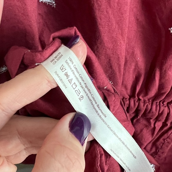 Intimately Free People Burgundy Romper, Size Medium - Picture 6 of 6